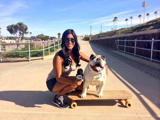 Dozer San Diego's skateboarding dog 